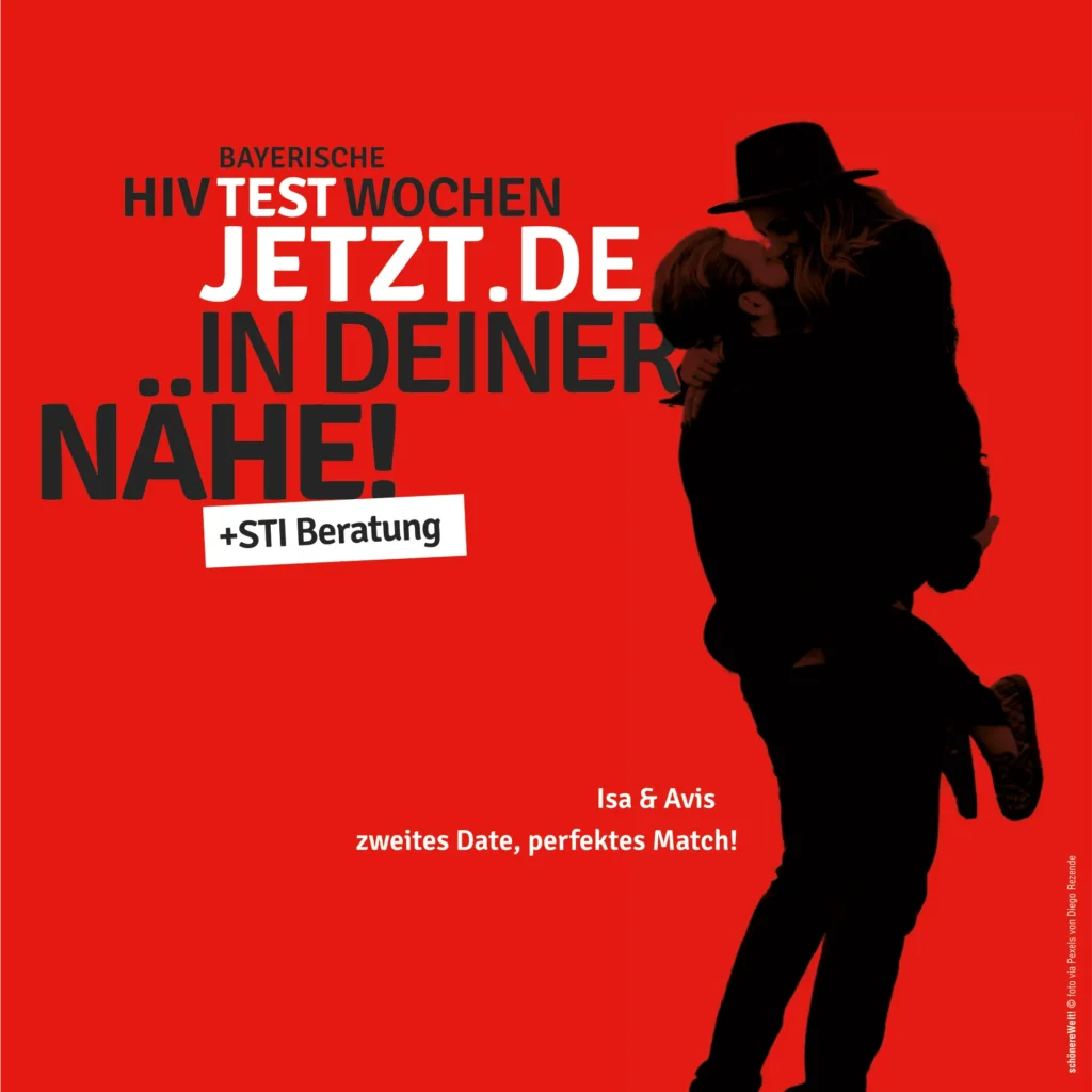 HIV-Testwochen Motiv Isa & Avis: Zweites Date, perfektes Match!