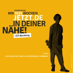 HIV-Testwochen Motiv Luca: Ein talentierter Skater und einfühlsamer Liebhaber!