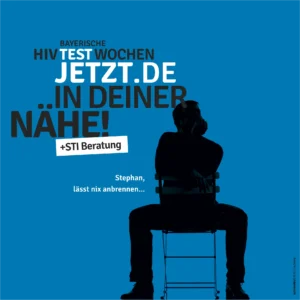 HIV-Testwochen Motiv Stephan: lässt nichts anbrennen... Stephan fickt gern!