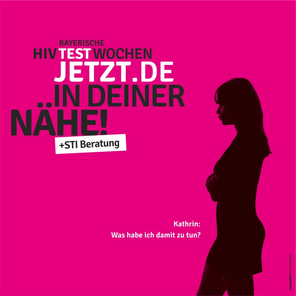 HIV-Testwochen Motiv Kathrin: Was habe ich damit zu tun?