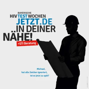 HIV-Testwochen Motiv Michael: hat alle Zeichen der Zeit ignoriert, ist es jetzt zu spät?